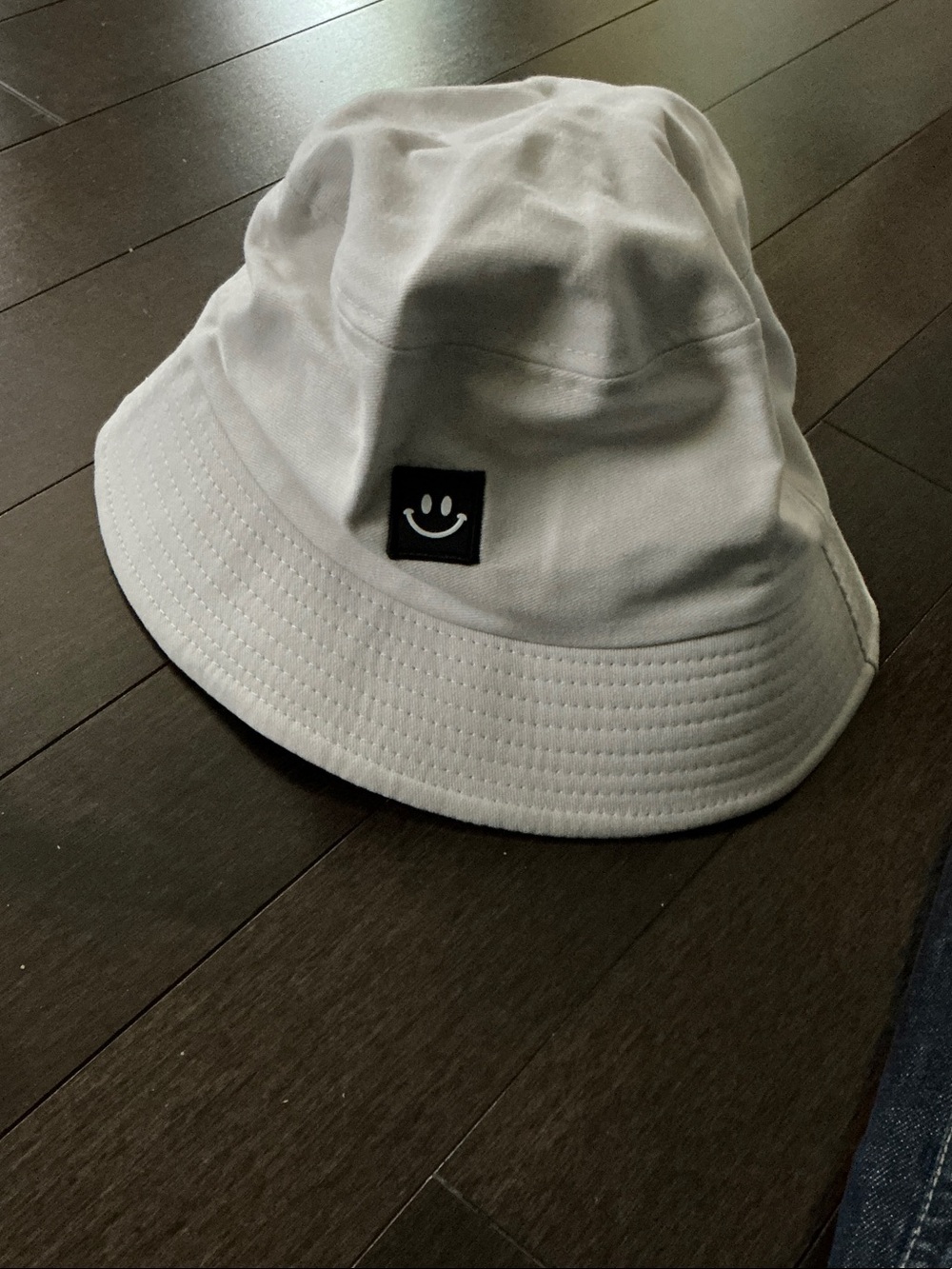 White Smiley Face Unisex Bucket Hat